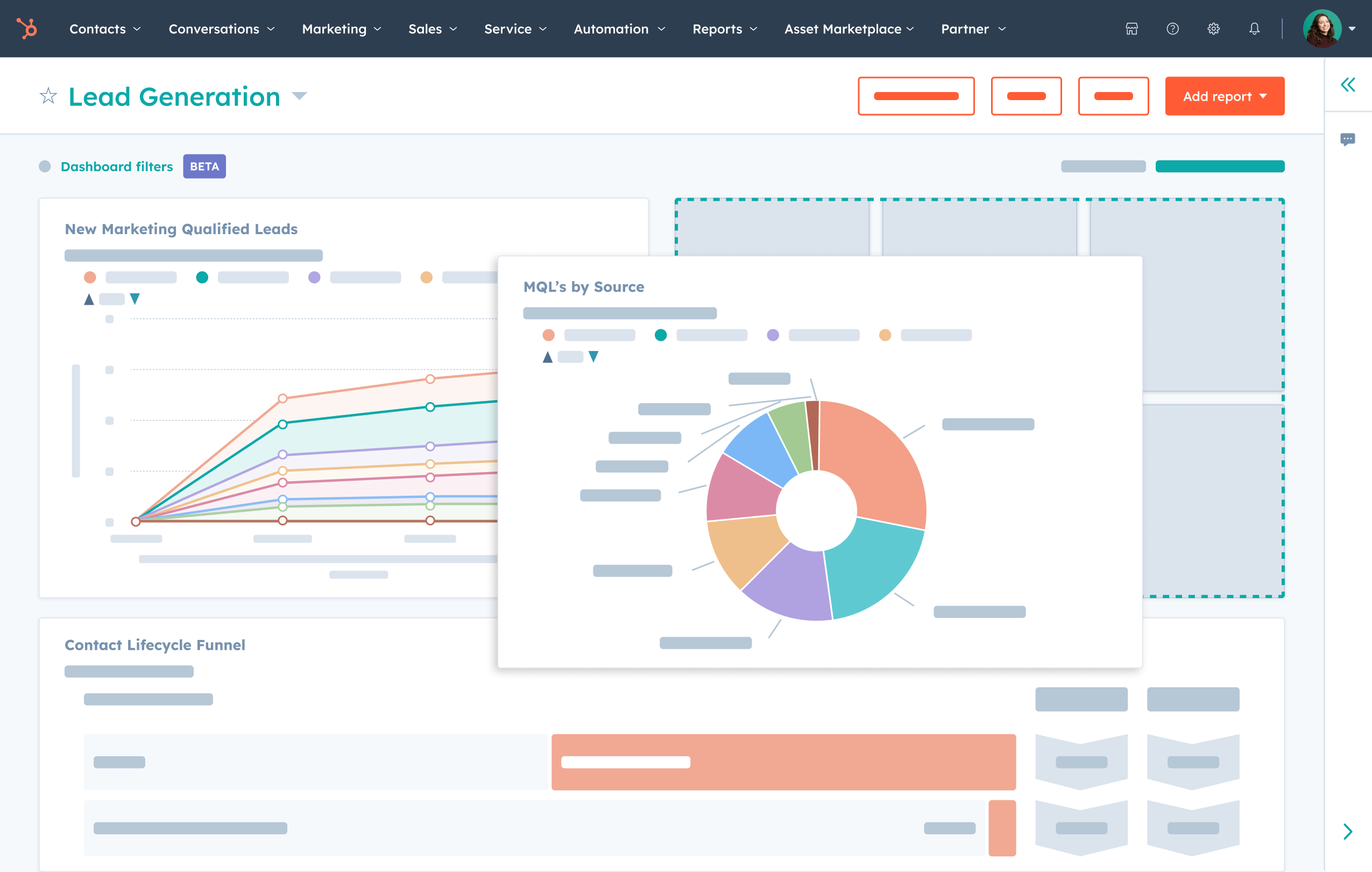 Smart CRM - Reporting Dashboard